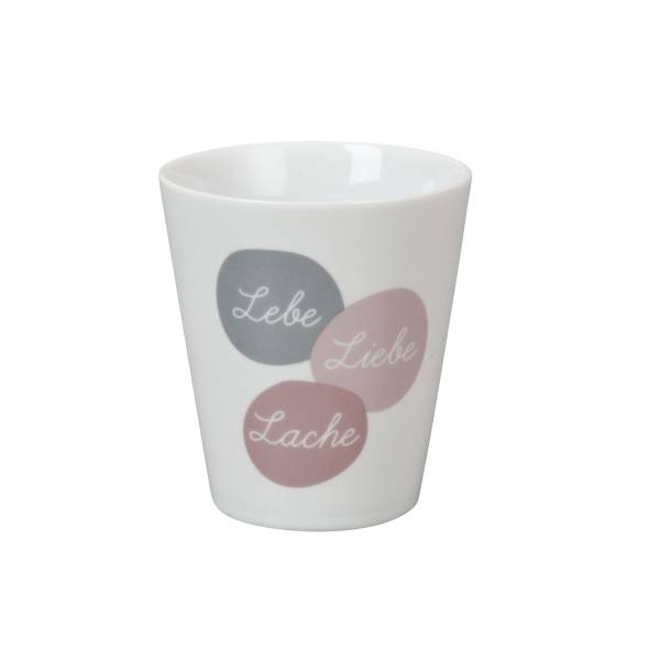 Mug Lebe Liebe Lache rose